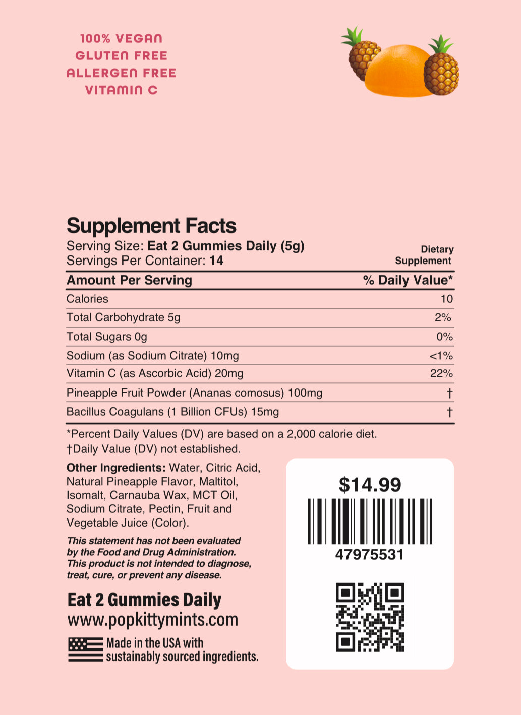 Juicy Pineapple Travel Pack