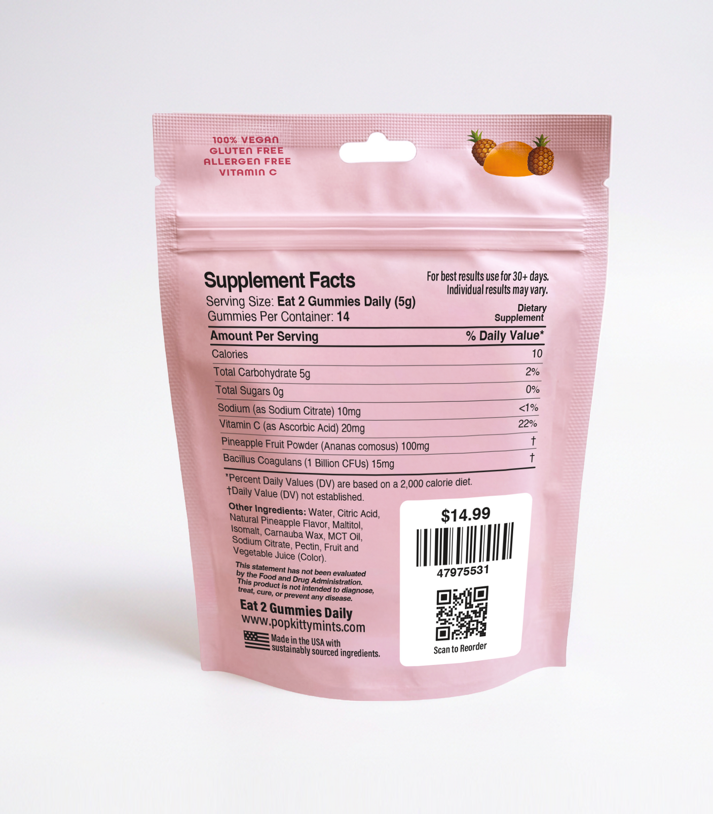 Juicy Pineapple Travel Pack